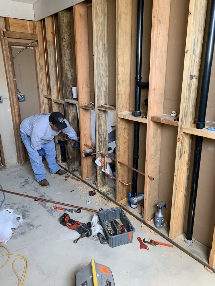 Commercial rough-in plumbing for Trenchless Sewer Repair in Cypress Reserve